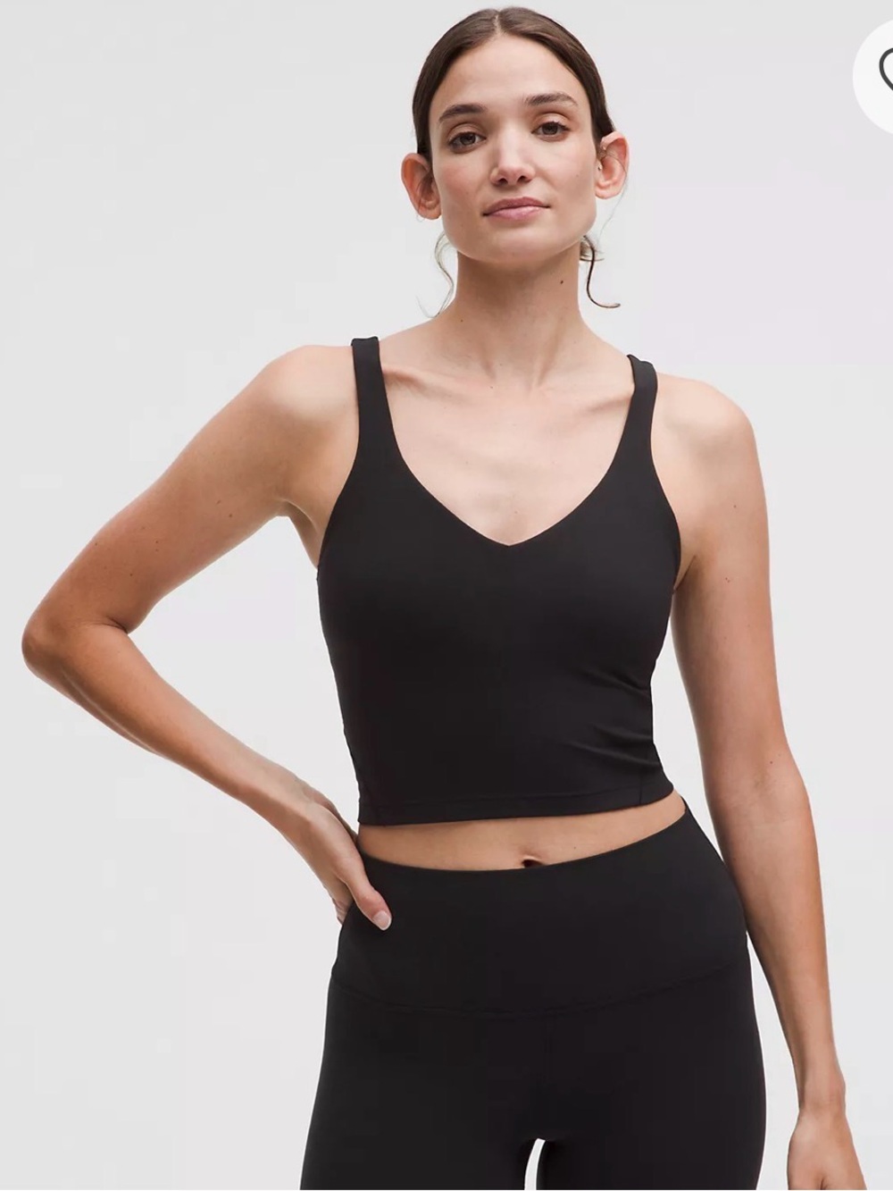 NUDE  / TAN lulu lemon align top size 8 padless